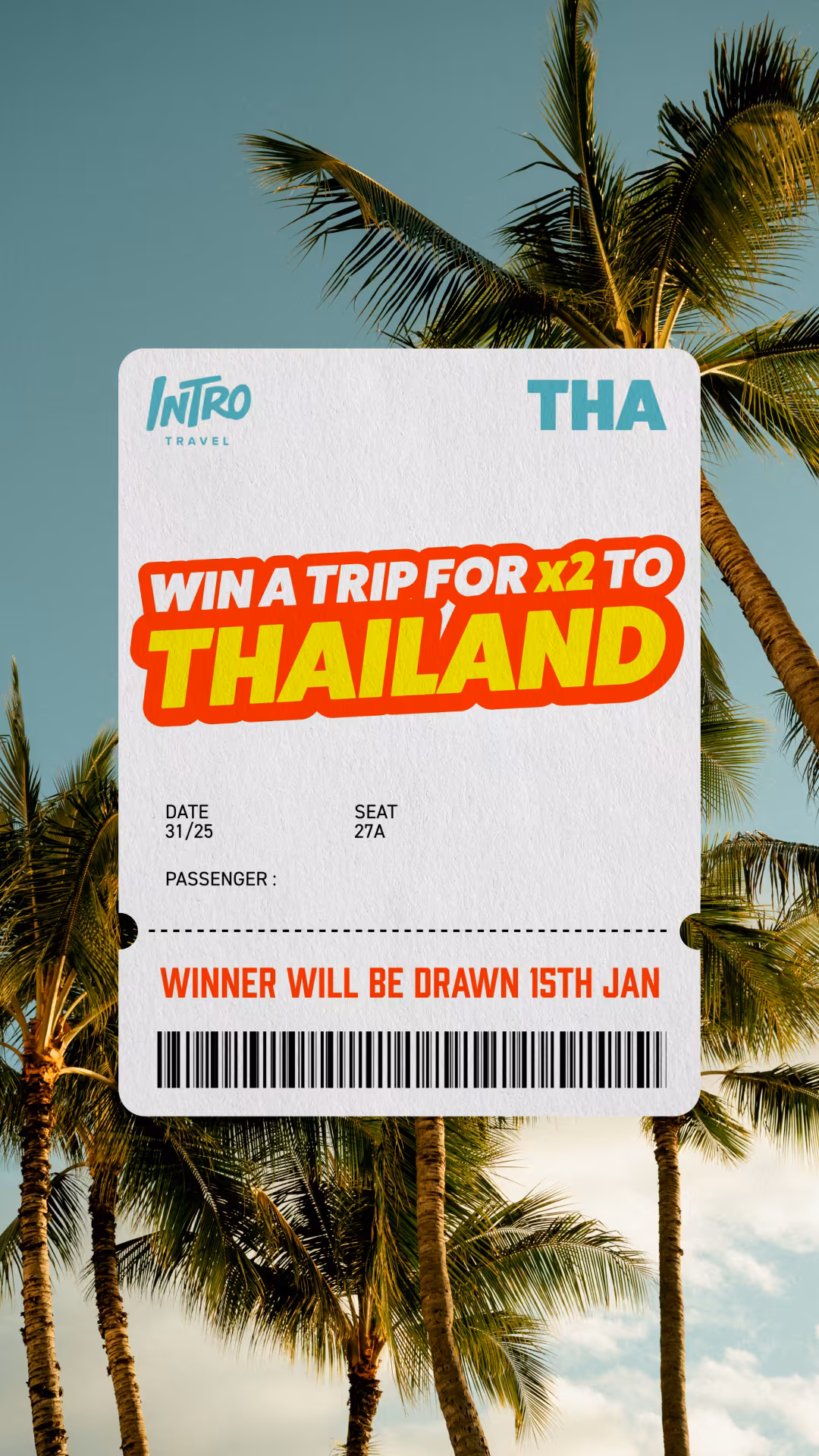 Intro travel prize social media marketing